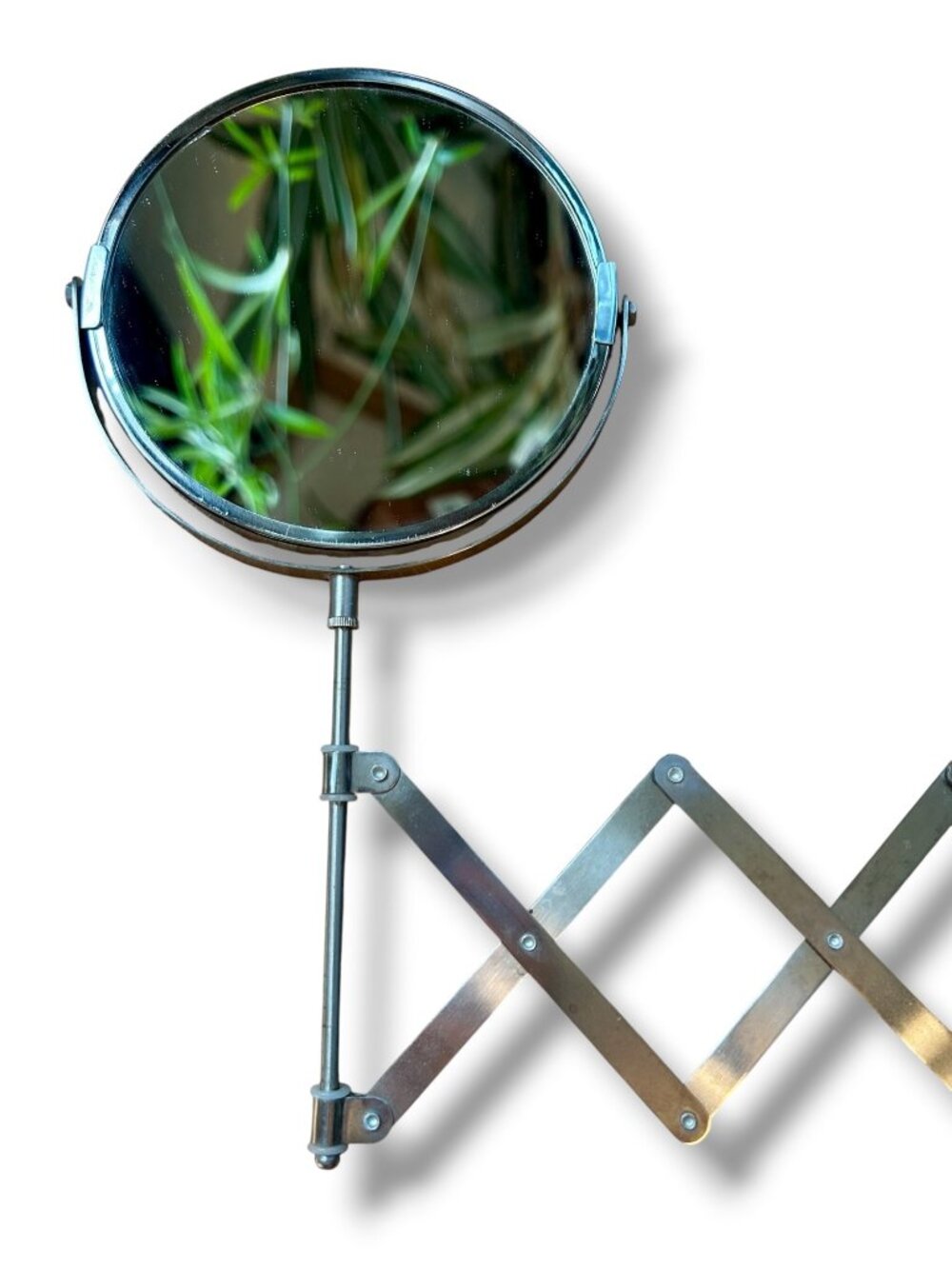 Ikea Fräck Stainless Steel Wall-Mounted Extendable Mirror With Swivel Design